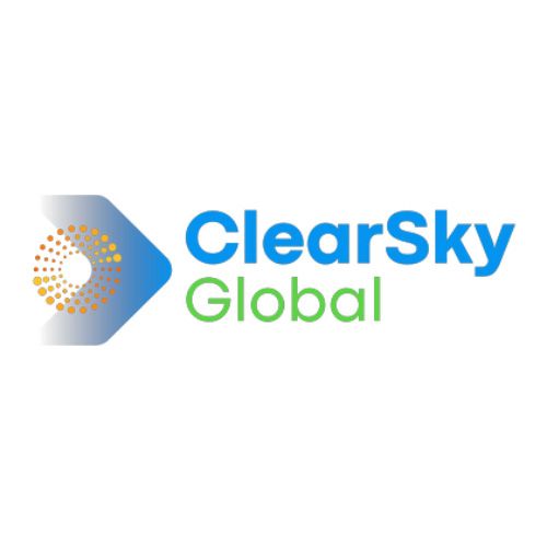 Clear Sky Global square logo with white background