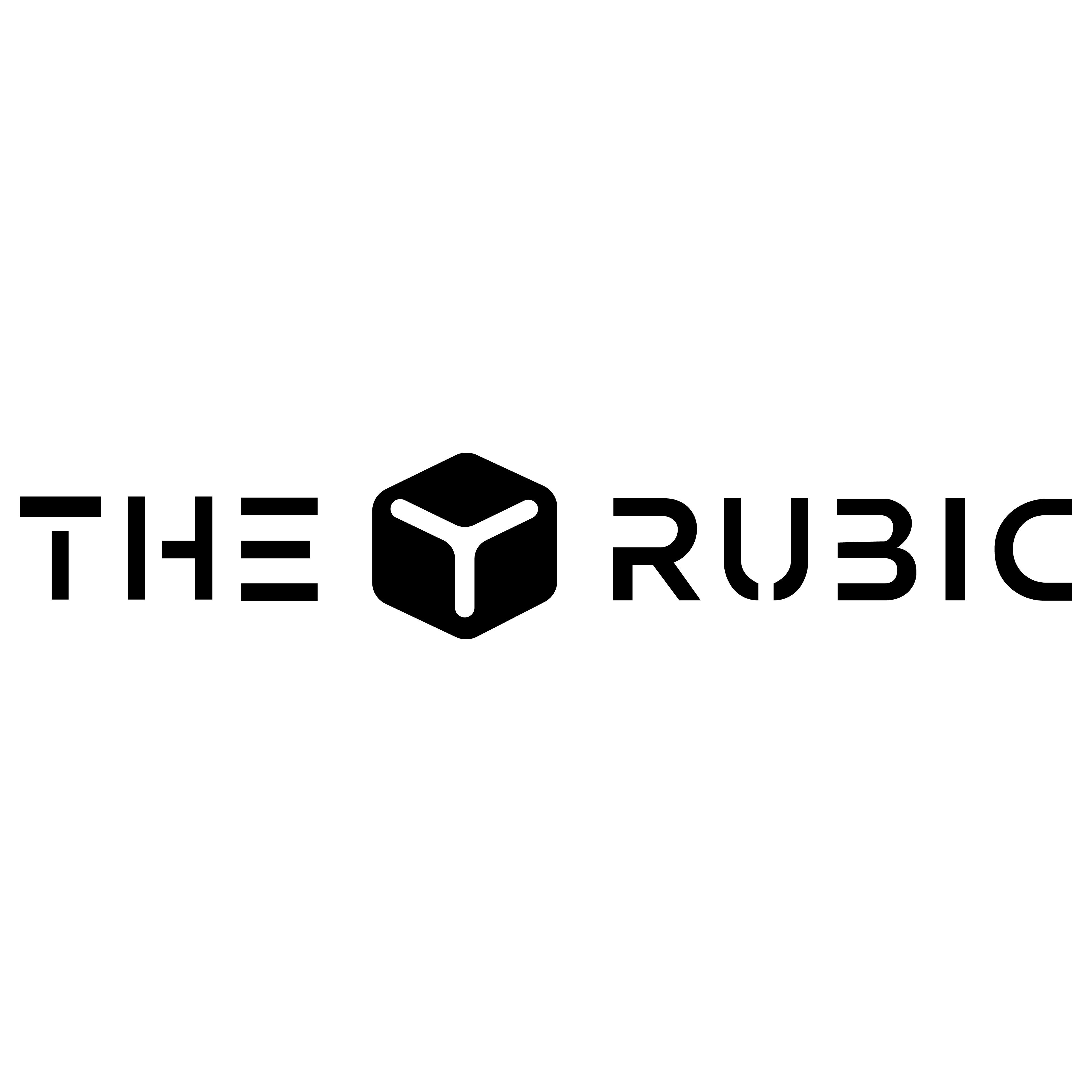 The Rubic square logo on white background